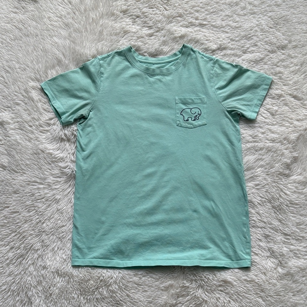 Ivory Ella Mint Elephant Pocket Tee